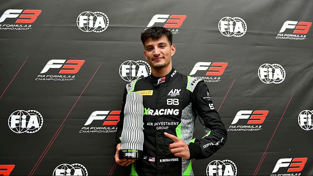 Brad Benavides of AIX Racing takes pole at the 2025 F3 Belgian GP