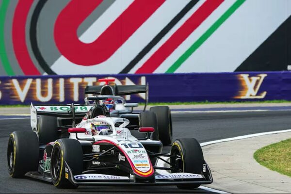 Mari Boya of Campos Racing took P7 in the F3 Sprint Race at the 2025 Hungarian GP
