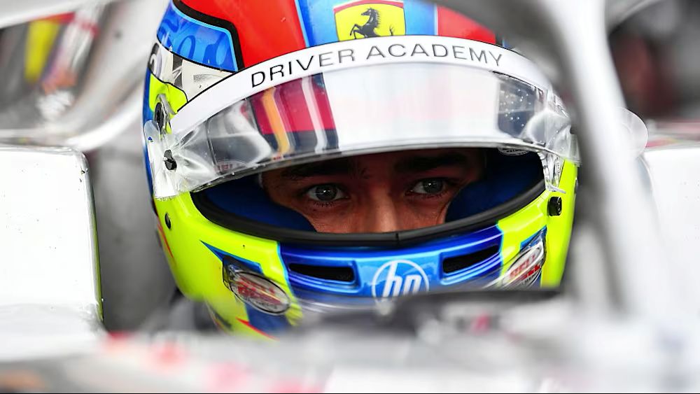 SFDA supported Dino Beganovic racing in the 2025 F2 Championship with Hitech TGR