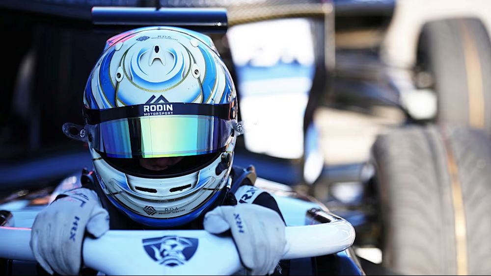 Callum Voisin of Rodin Motorsport at the 2025 Monza F3 Sprint Race at the Italian GP