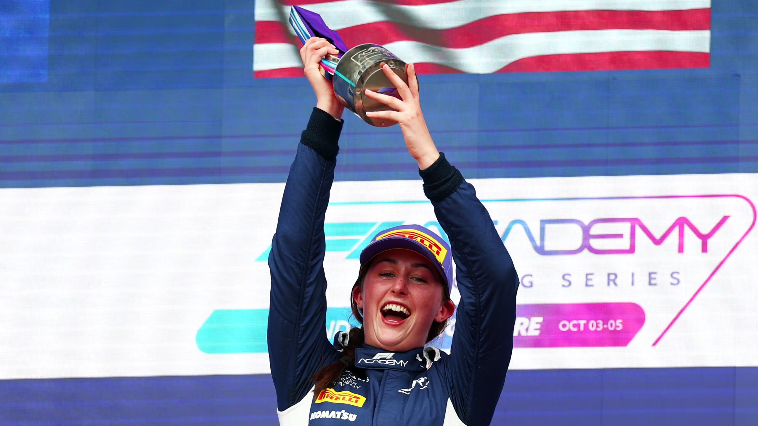 Lia Block takes her maiden F1 Academy win in Singapore, marking ART Grand Prix's first win in the series in two years