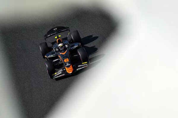 Gabriele Minì for MP Motorsport at the Yas Marina for F2 post-season testing. He will compete with the Dutch outfit in 2026.