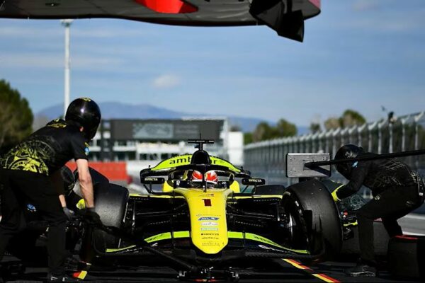 Rafael Câmara says “It’s been a positive test so far” after topping F2 Barcelona Day 2 testing as Invicta lead both sessions.