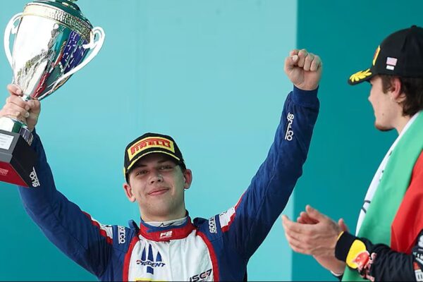 Laurens van Hoepen reflects on his thrilling 2026 Miami F2 Sprint Race battle, Trident progress and hopes before Sunday’s Feature Race.