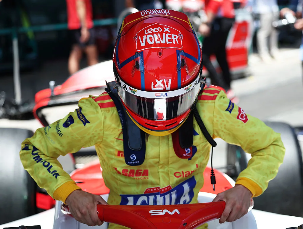 Colombian F2 driver Montoya celebrates his roots with a Maluma-inspired helmet, World Cup racewear and a tribute to his father