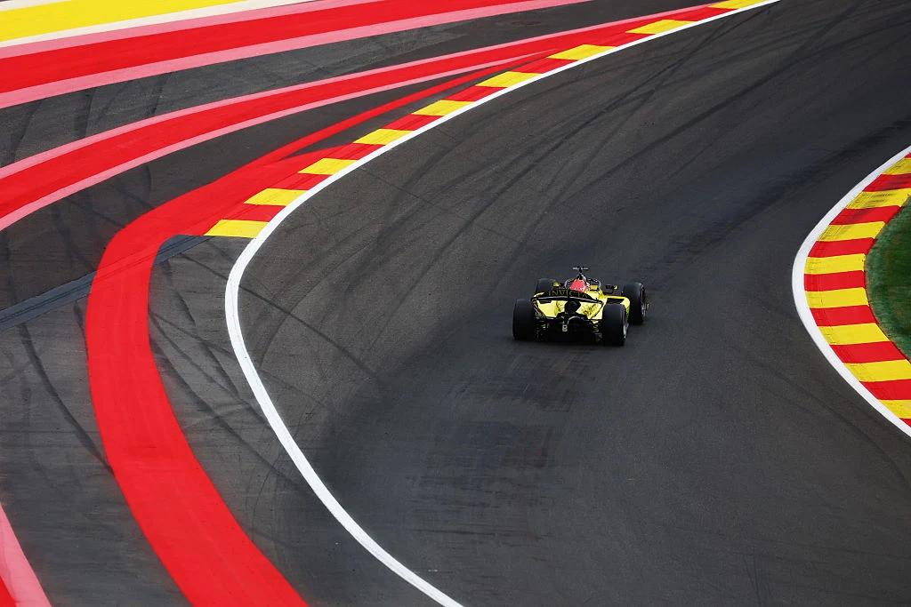 F2 Feature Race results at the 2026 Belgian GP