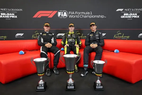 2026 F2 Championship standings after the Belgian GP Sprint Race Dürksen wins at Spa as Tsolov extends his F2 lead to 22 points, while Rodin draws level with MP Motorsport after Belgian GP Sprint