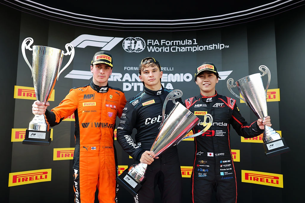2026 F3 standings after Monza as Slater leads Ugochukwu by 15 points, with Lacorte, Kato and Taponen making major gains at the GP.
