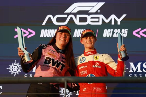 Gademan and Larsen reflect on controversial 2026 F1 Academy Austin battle after MP Motorsport double podium Nina Gademan and Alba Larsen reflect on an Austin battle as MP Motorsport celebrates a third consecutive F1 Academy double podium.