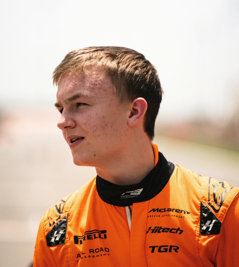 Martinius Stenshorne before 2025 Monaco F3 Round for Hitech TGR