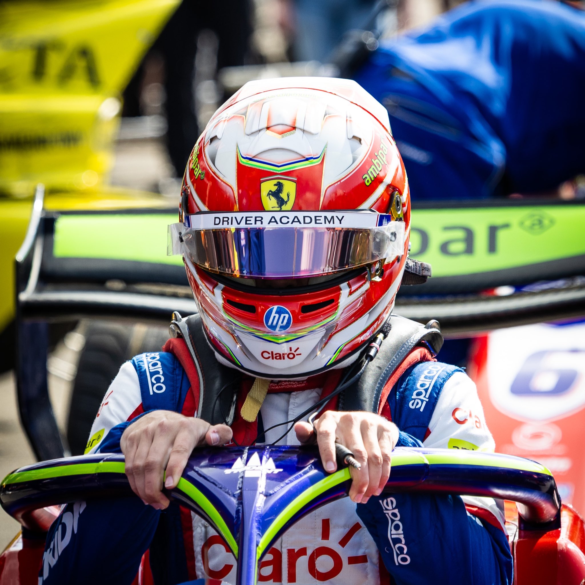 Rafael Câmara entering his Trident car at the Imola GP