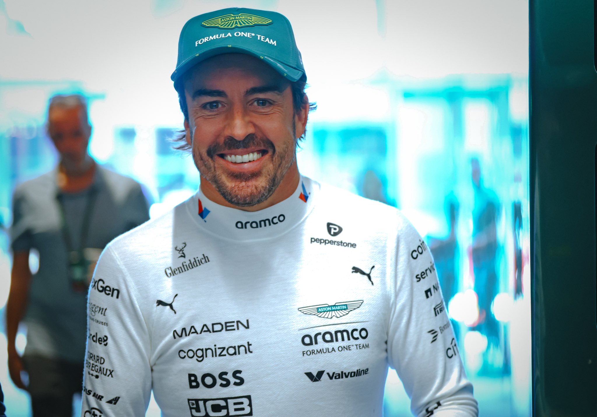 Fernando Alonso ahead of the Imola GP