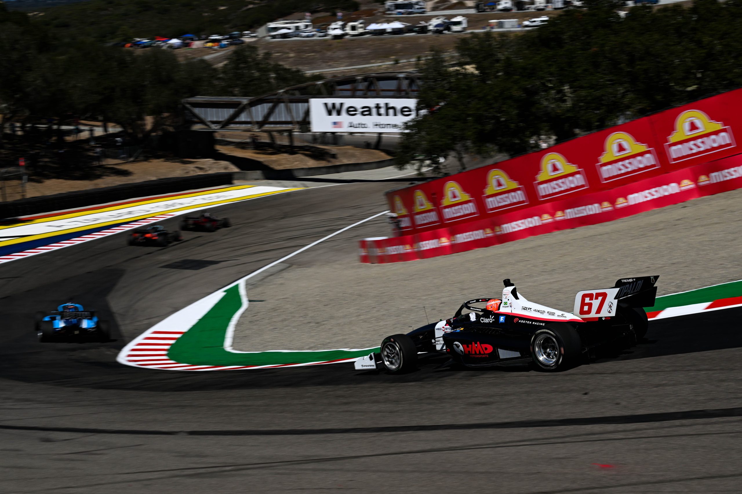 2026 Indy NXT Laguna Seca practice 2 | Fittipaldi drives down the hill at Laguna