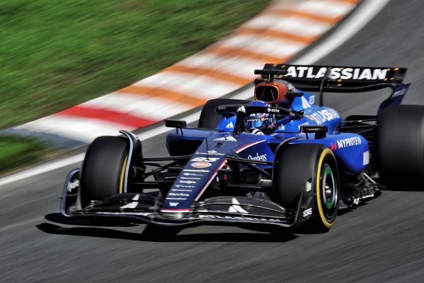 Williams' driver Albon on his surge through the field during the Dutch GP