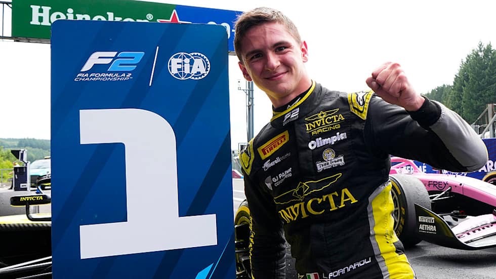 Fornaroli on his win of the F2 Sprint Race in Spa