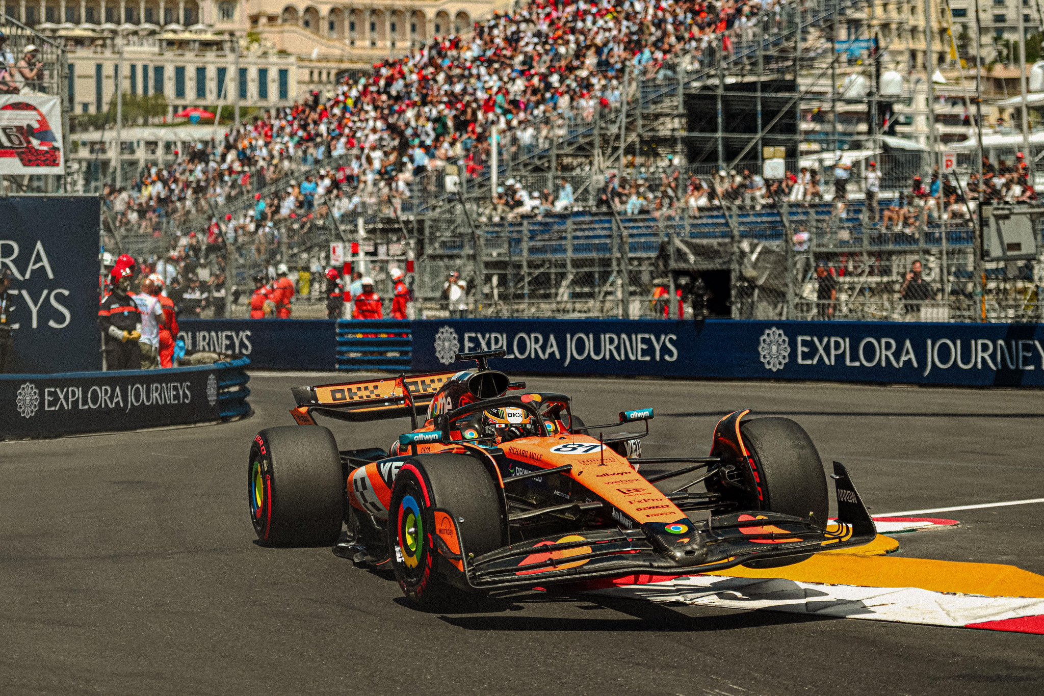 Oscar Piastri during FP2 at the 2025 Monaco Grand Prix