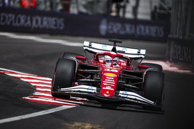 Leclerc leading F1 FP3 in Monaco GP