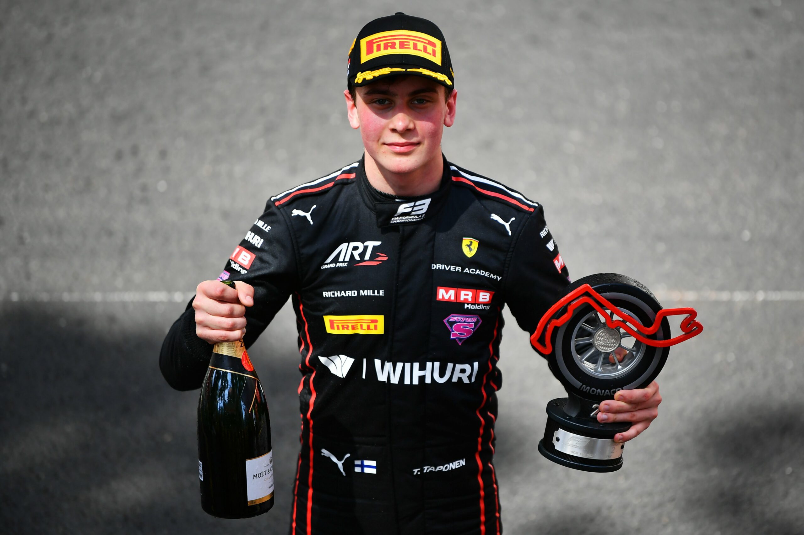 Tuukka Topanen P2 finish at the 2025 Monaco GP F3 Sprint Race for ART Grand Prix