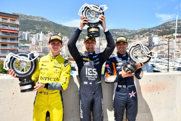 Luke Browning takes the lead of the 2025 F2 Championship after a chaotic Monaco Feature Race.