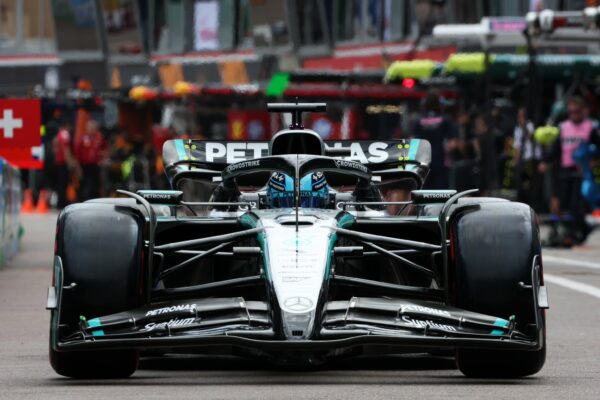 George Russell at the 2025 Monaco Grand Prix
