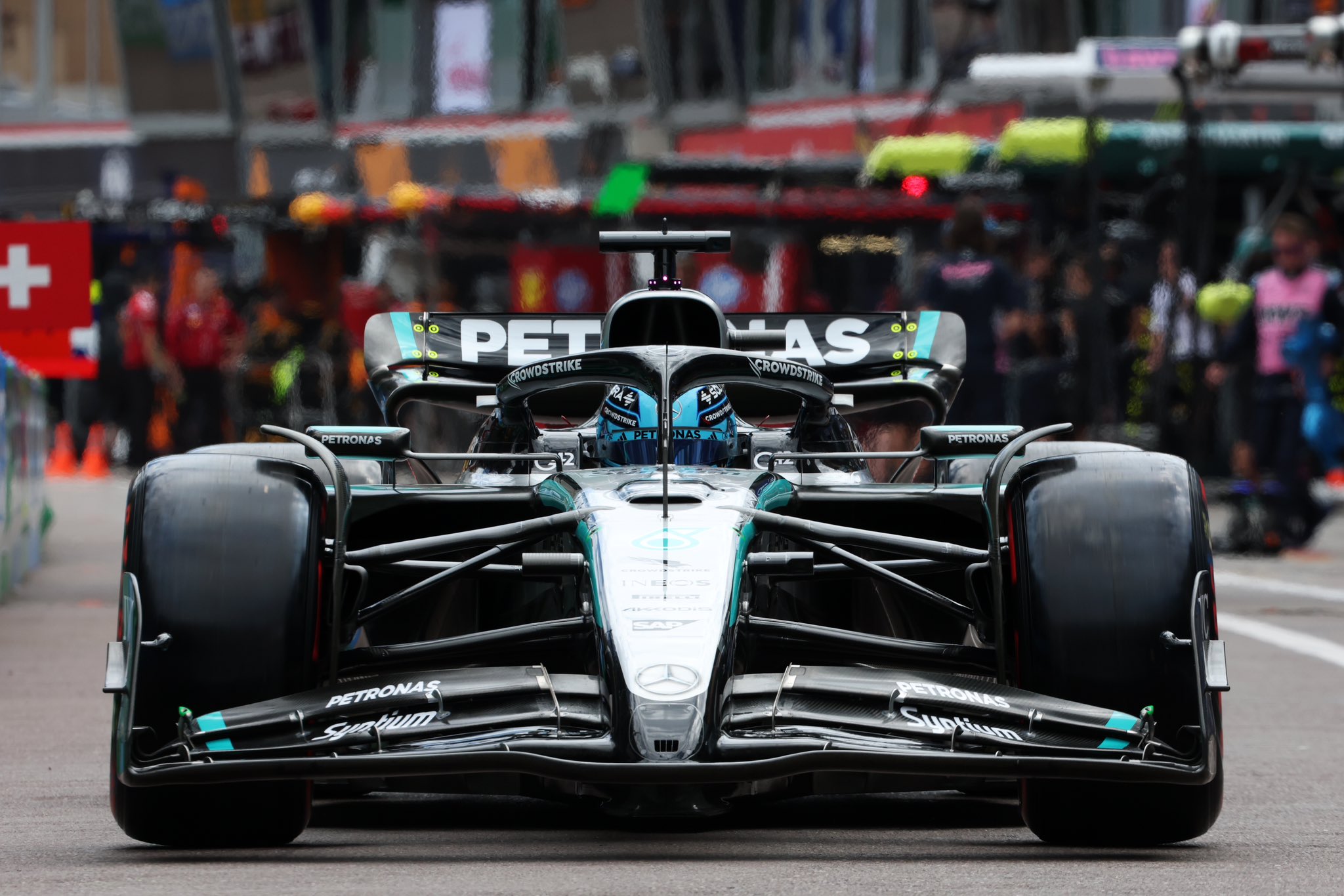 George Russell at the 2025 Monaco Grand Prix