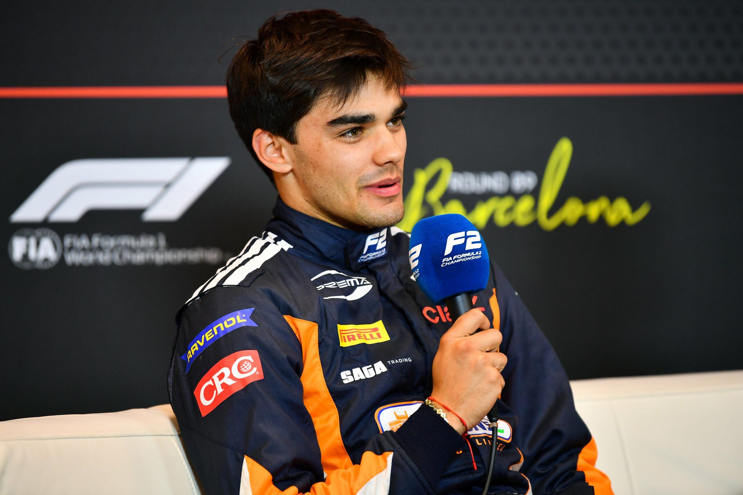 Sebastián Montoya in the F2 press conference after qualifying P2 at the Spanish GP 2025.