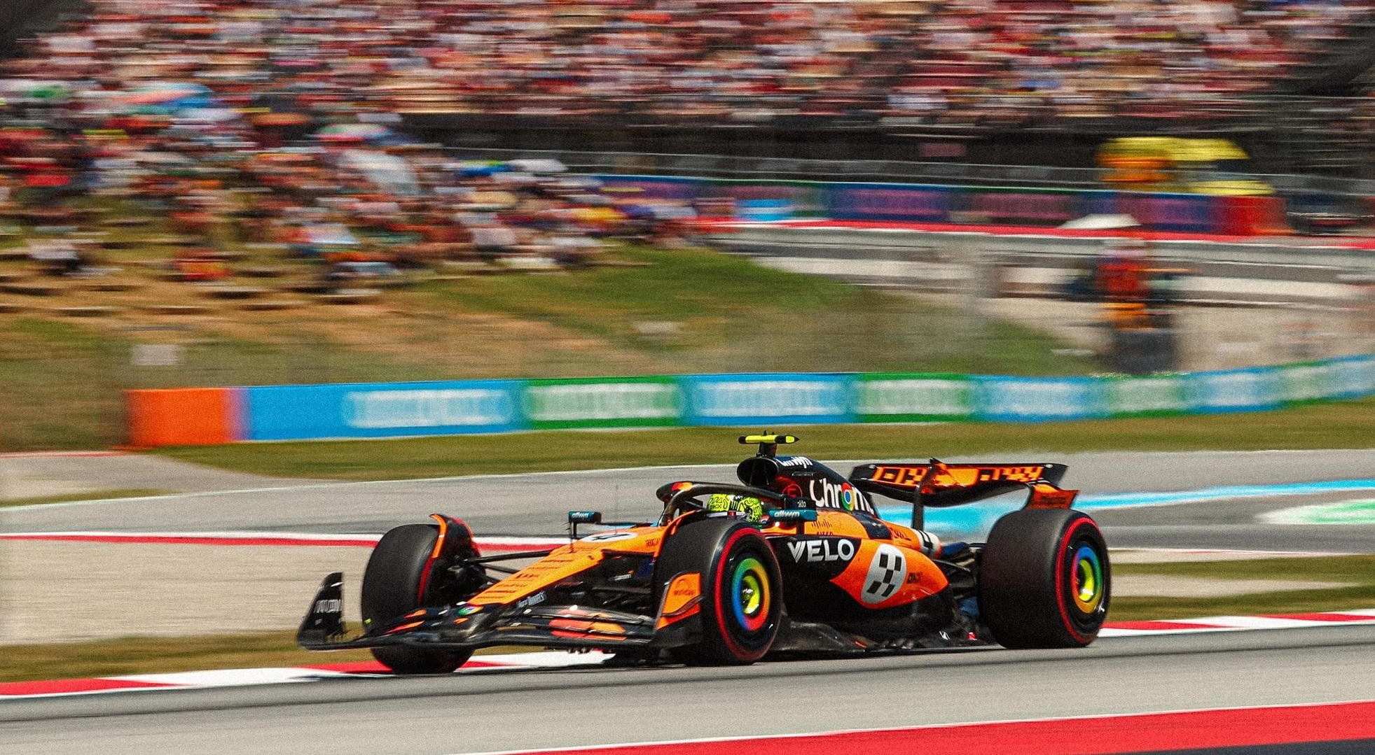 Lando Norris led FP1 and finished 4th in FP2 for the Spanish Grand Prix.