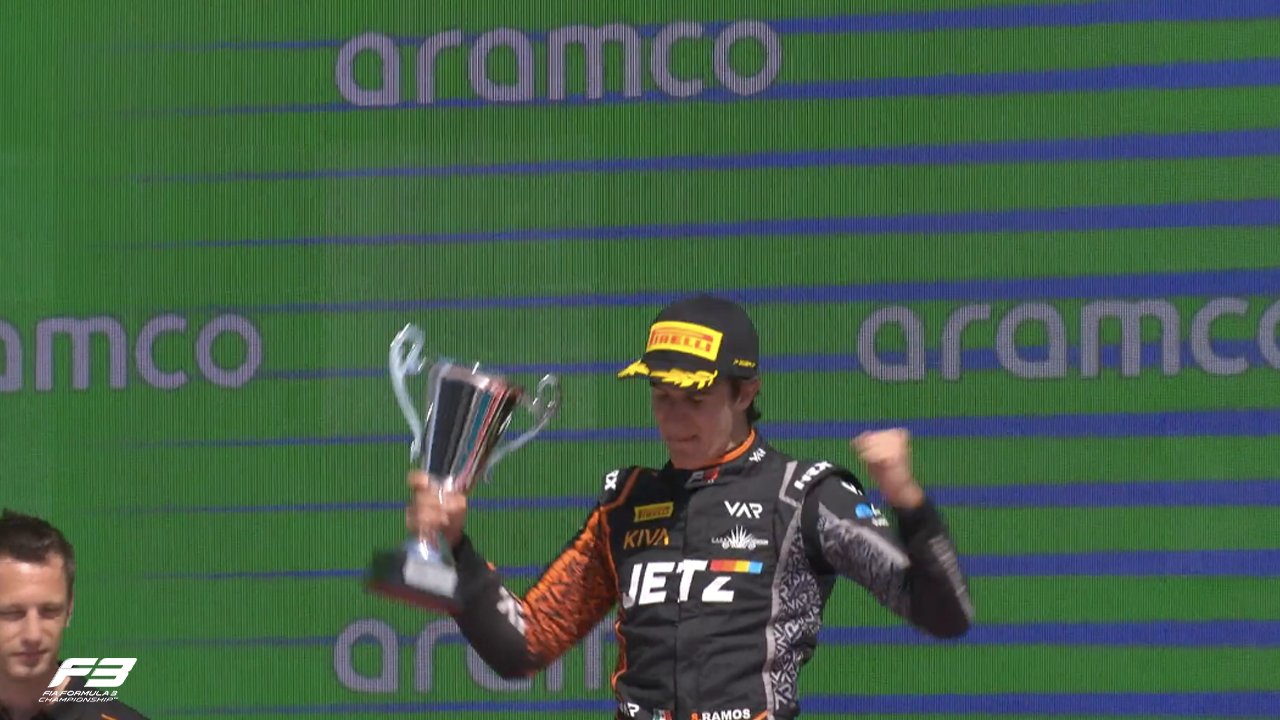 Portuguese driver, Ivan Domingues, wins the F3 Spanish GP Sprint Race 2025.
