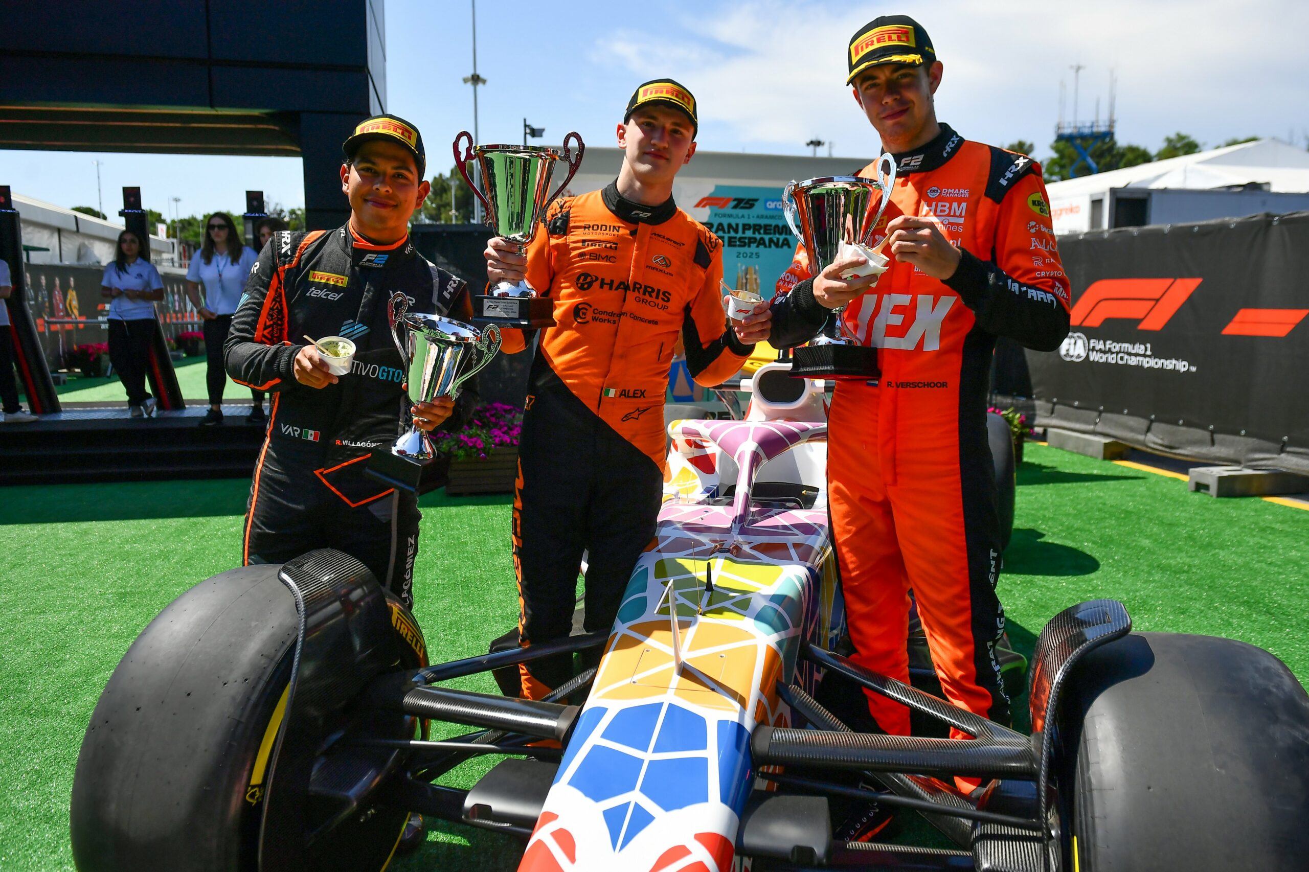 Dunne takes 2025 F2 championship lead in dramatic Barcelona Sprint as Verschoor wins and late chaos shuffles title standings.