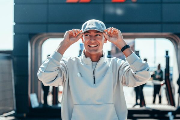 George Russell of Mercedes at the 2025 F1 British GP