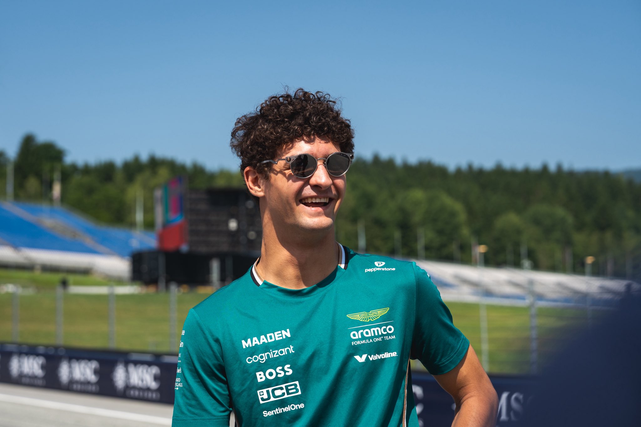 DAMS Lucas Oil's Jak Crawford during the track walk in the F2 Austrian GP 2025.