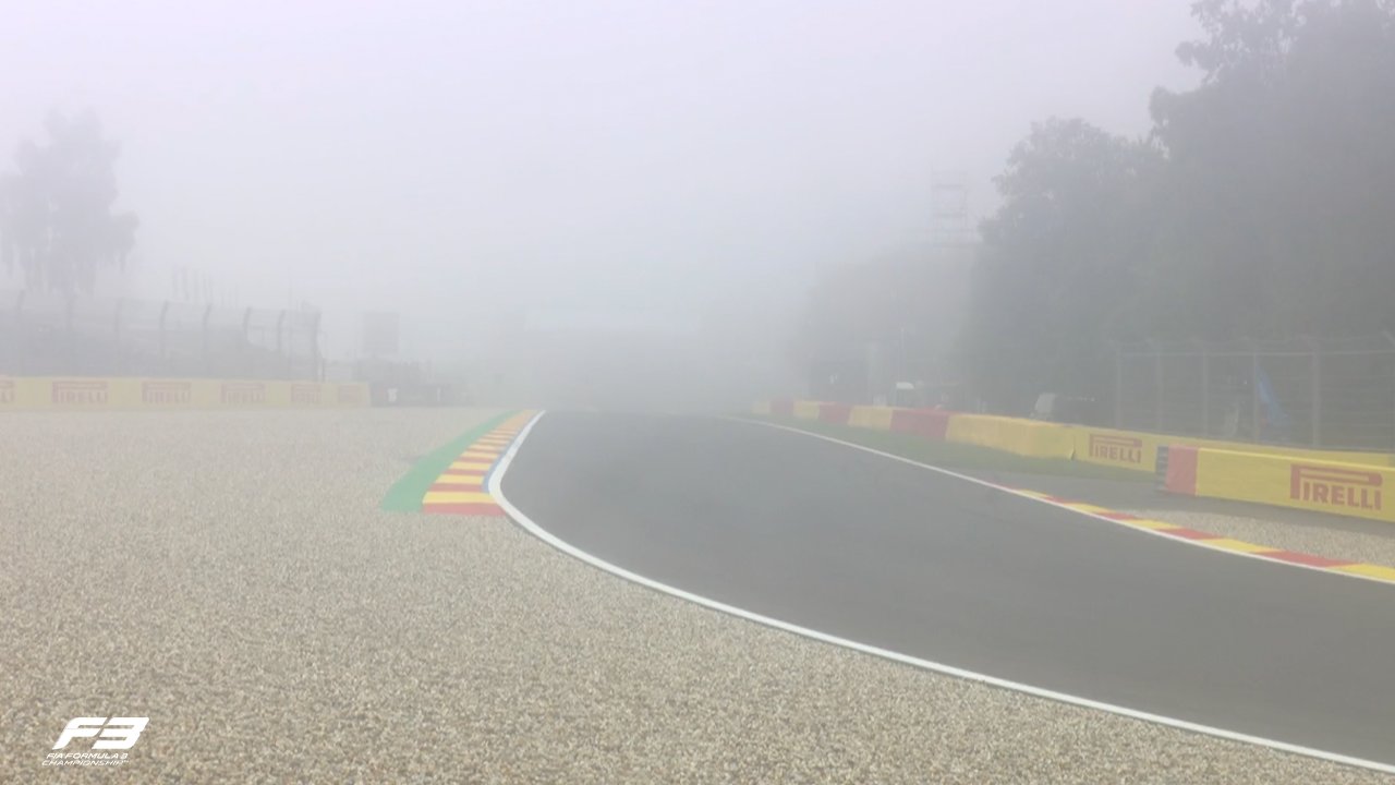 The F3 Practice session for the Belgian GP is currently postponed due to foggy conditions at the track. More infomation to come.