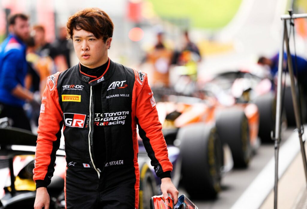 Ritomo Miyata of ART Grand Prix in the 2025 F2 Championship