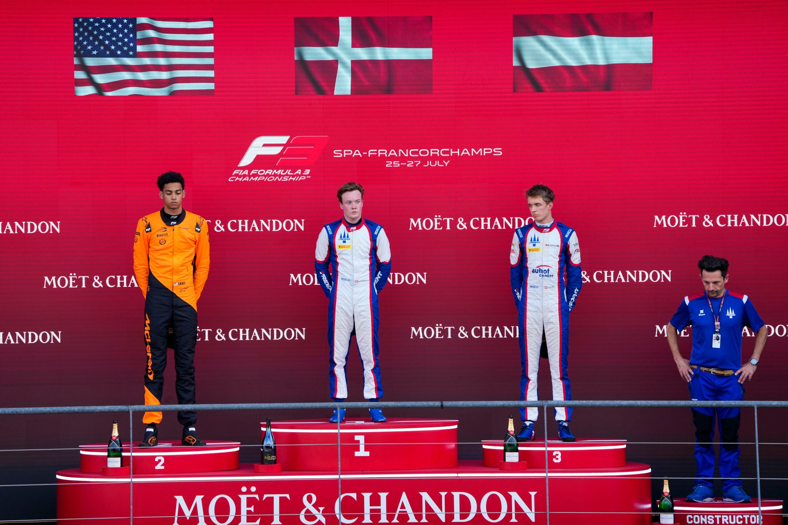 Top 3 finishers in the 2025 F3 Sprint Race at the Belgian GP and their impact on the Championship