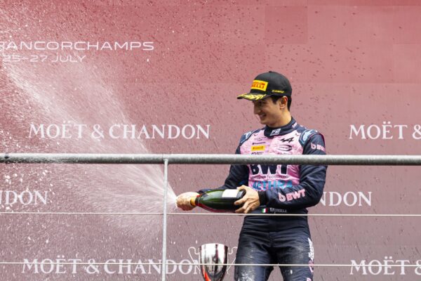 Gabriele Minì of PREMA Racing took P3 at the 2025 F2 Sprint Race at the Belgian GP
