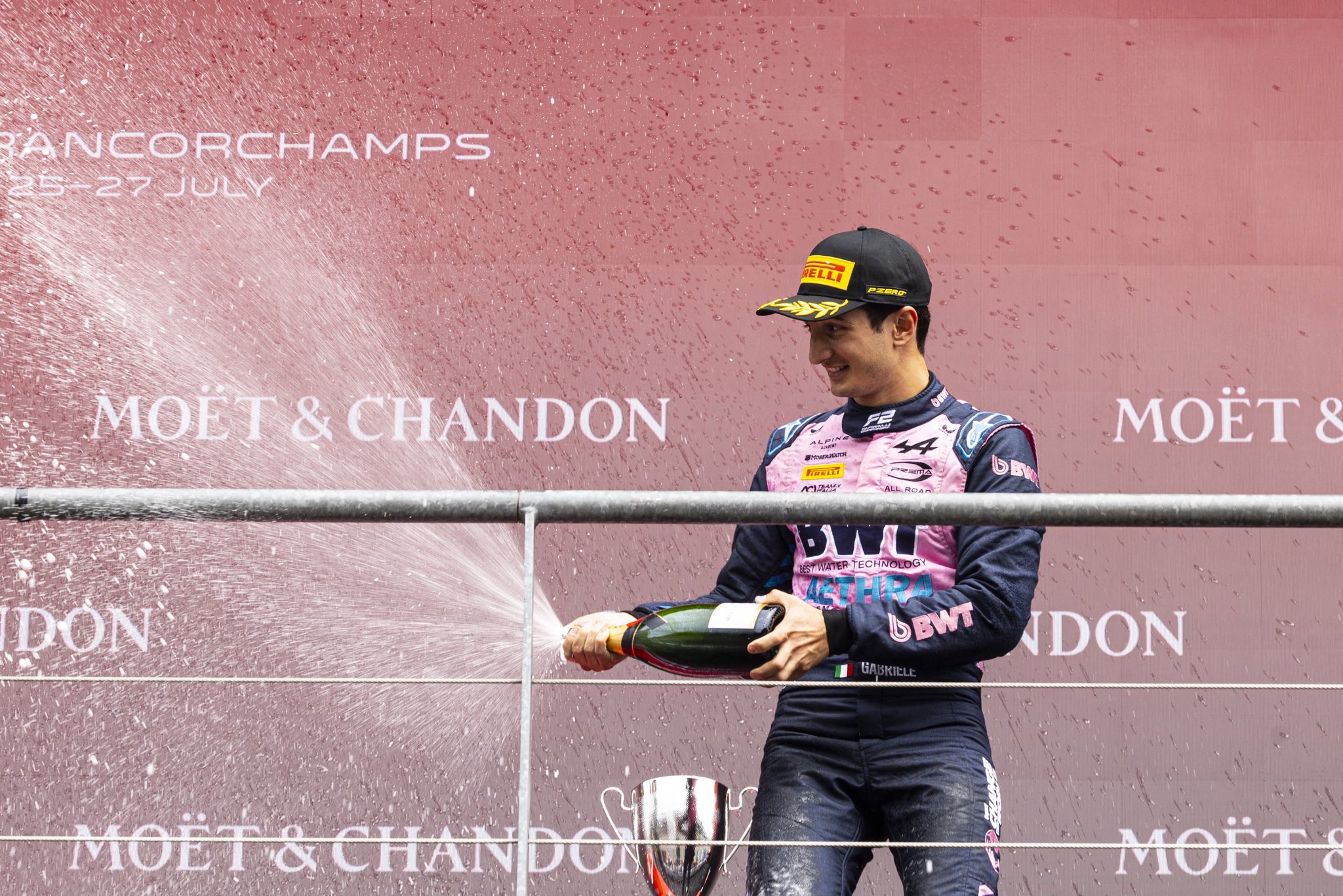 Gabriele Minì of PREMA Racing took P3 at the 2025 F2 Sprint Race at the Belgian GP