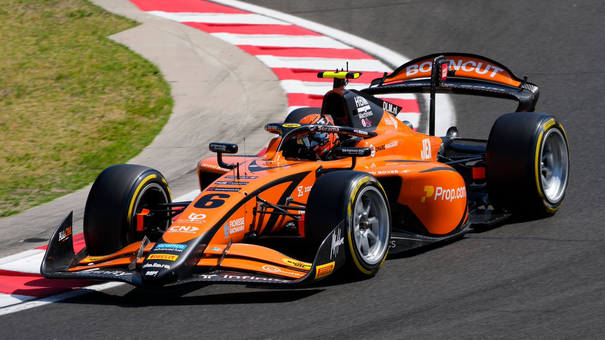 Richard Verschoor, F2, of MP Motorsport at the 2025 F1 Hungarian GP
