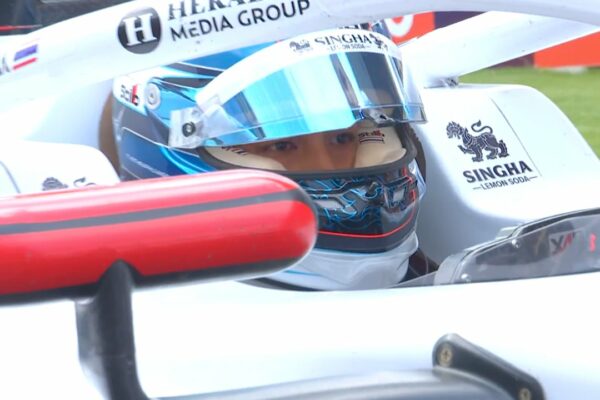Campos Racing's Tasanapol Inthraphuvasak took his Sprint Race win at F3 Hungarian GP.