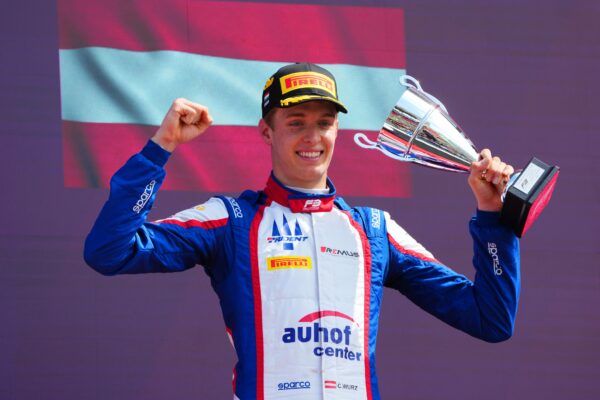 Charlie Wurz of Trident took P3 in the F3 Sprint Race at the 2025 Hungarian GP