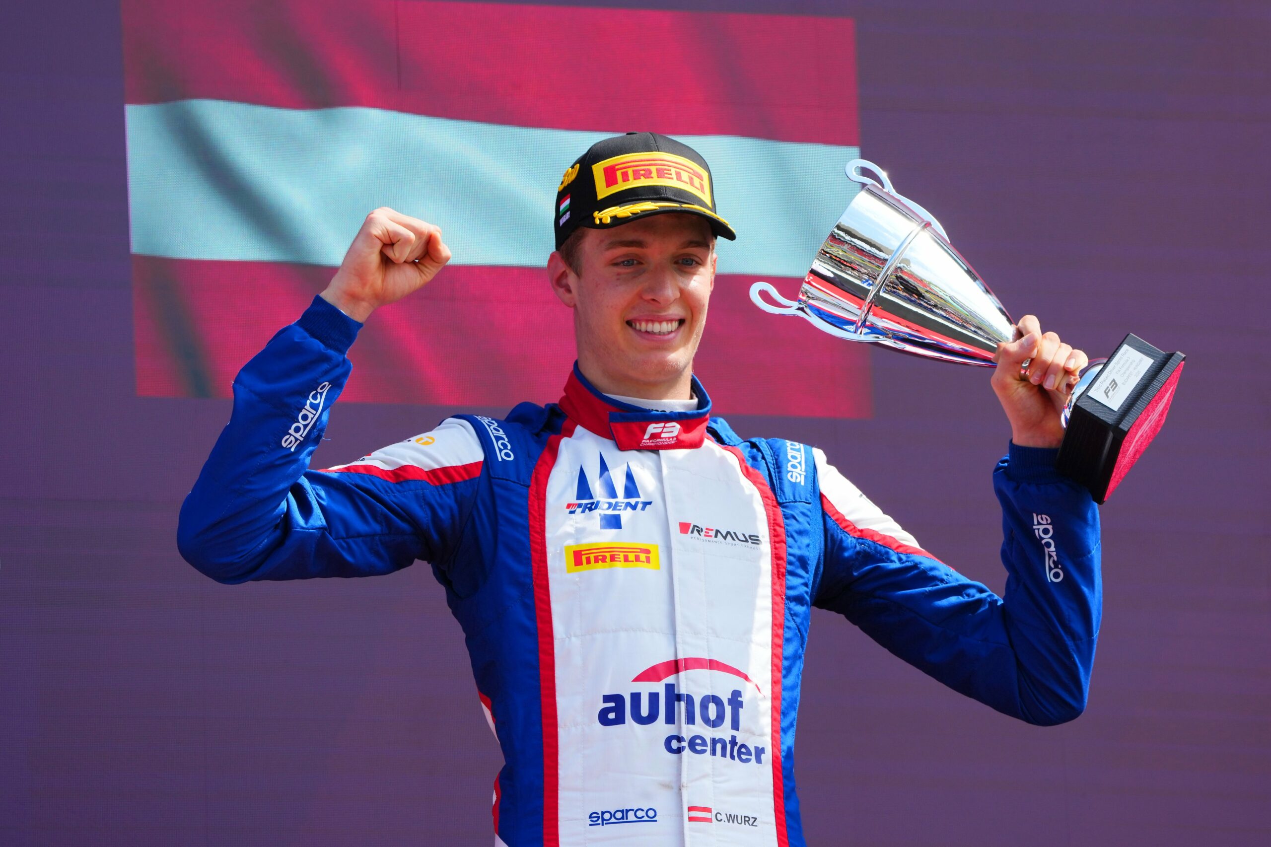 Charlie Wurz of Trident took P3 in the F3 Sprint Race at the 2025 Hungarian GP