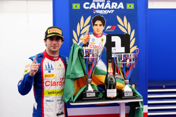 Trident’s Giacomo Ricci hails Rafael Câmara’s skill and maturity after securing the 2025 F3 title with a dominant Budapest victory.