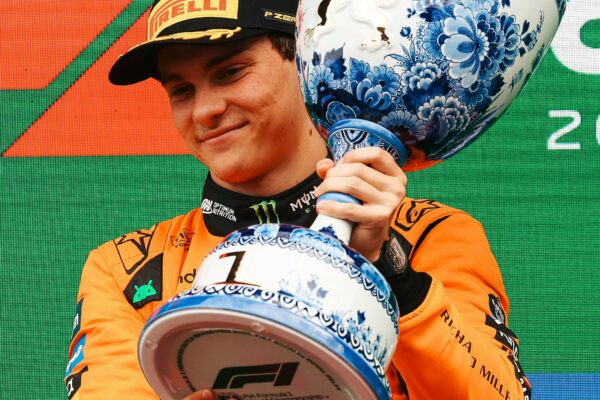 Piastri on taking victory and achieving the grand slam at F1 Dutch GP Piastri celebrating his win at the Dutch GP
