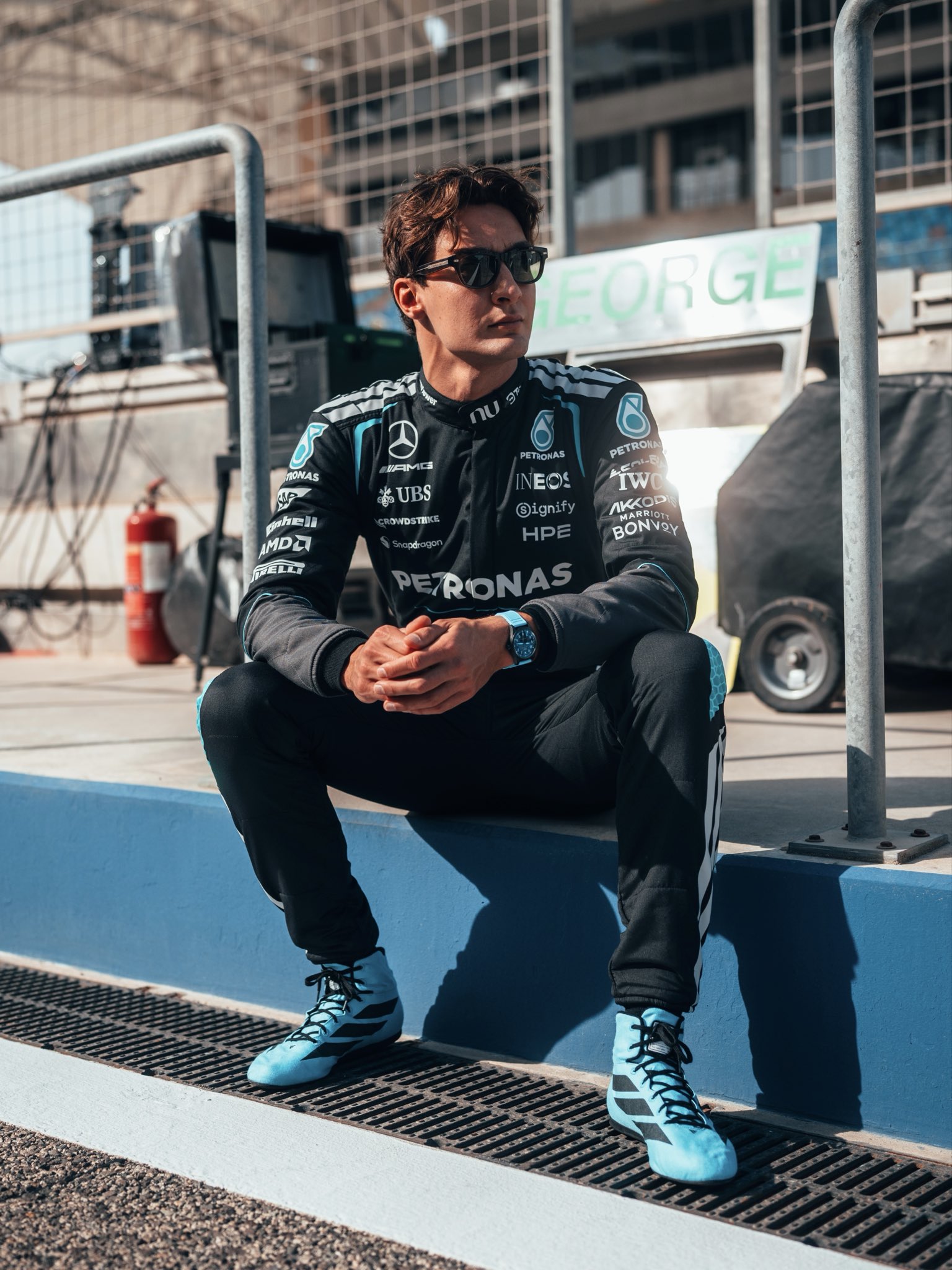 George Russell speaks ahead of the 2026 F1 Australian GP