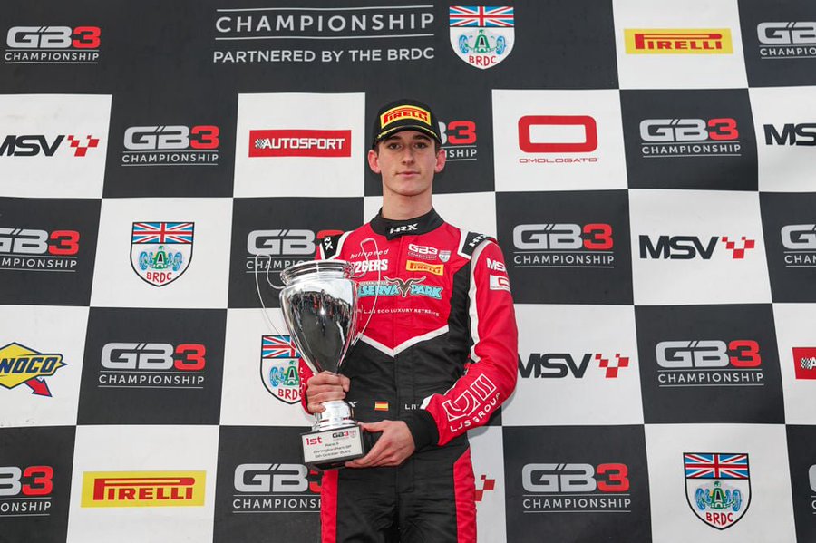 Lucas Fluxa joins Xcel Motorsport for 2026 GB3 Championship after breakthrough win and strong rookie season.