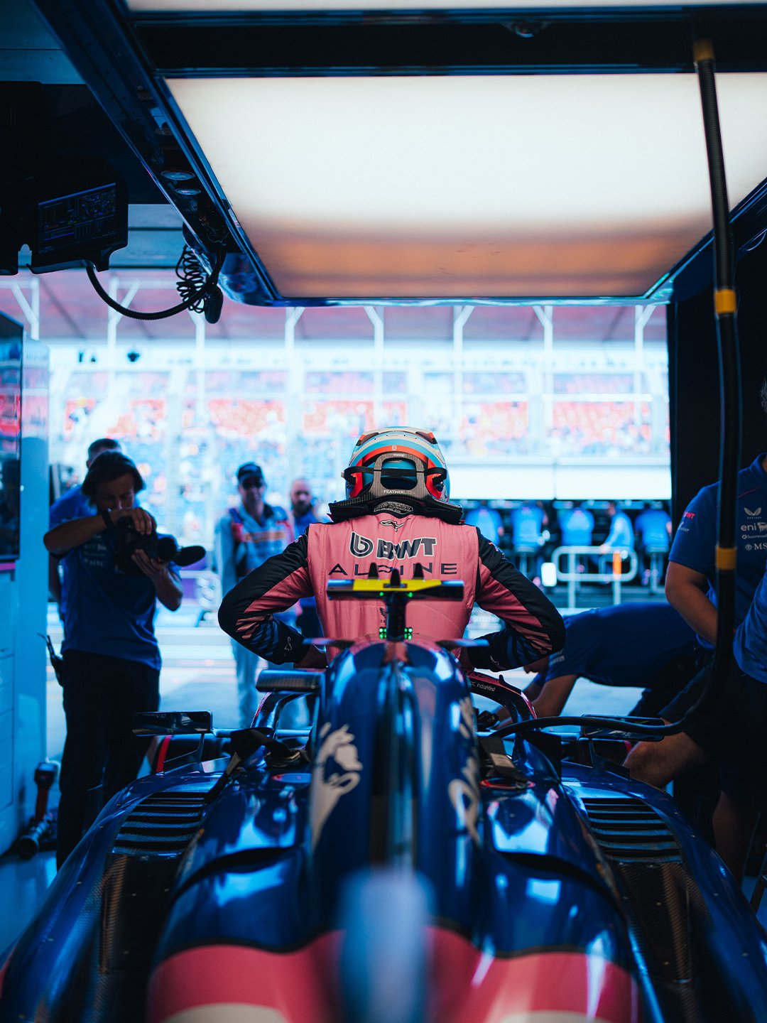 Pierre Gasly stepping into Alpine's 2026 F1 challenger, the A526