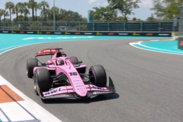 Kush Maini takes 2026 Miami F2 pole after a dramatic session, as Campos struggle and late Qualifying drama reshapes the grid.