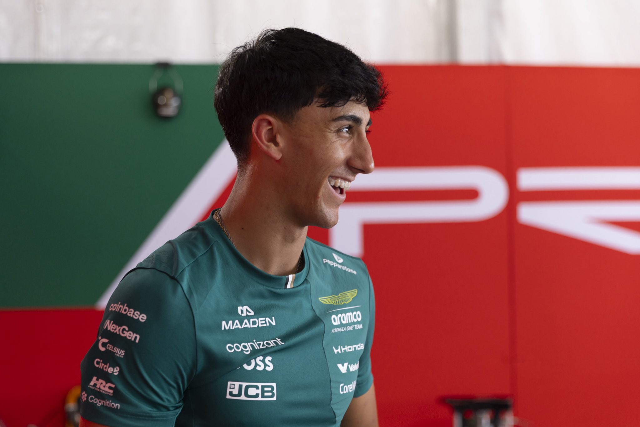 Mari Boya during the 2026 F2 Miami GP weekend with PREMA Racing and Aston Martin colours