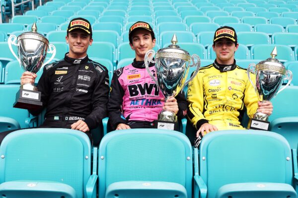 Minì wins a chaotic Miami Feature Race as Tsolov keeps the F2 lead by one point and Campos stay ahead in 2026 Teams’ standings.