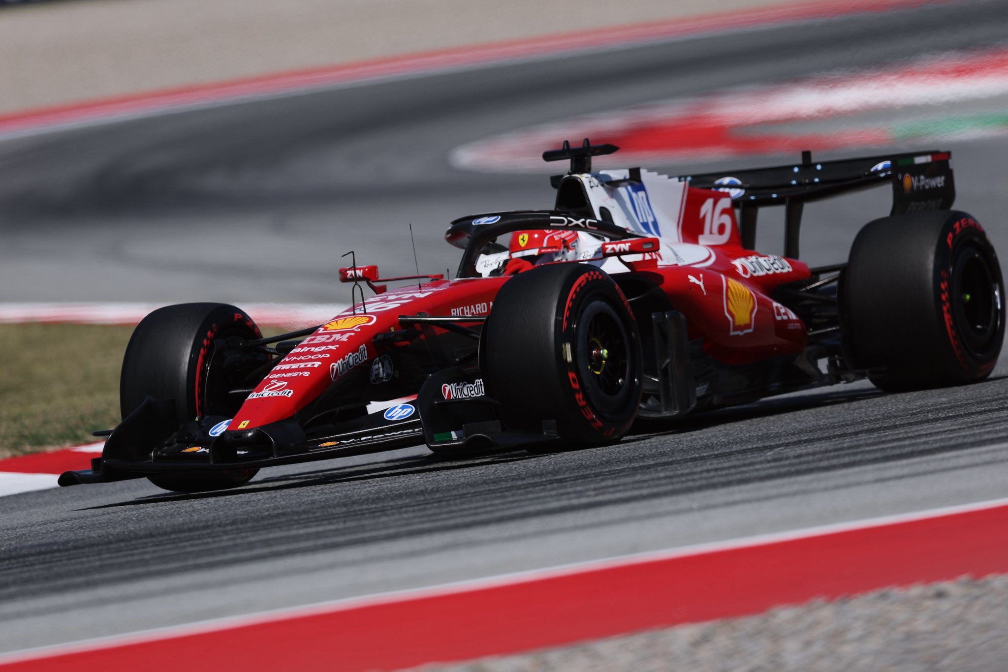 Ferrari Charles Leclerc in Qualifying at the 2026 F1 Barcelona-Catalunya GP