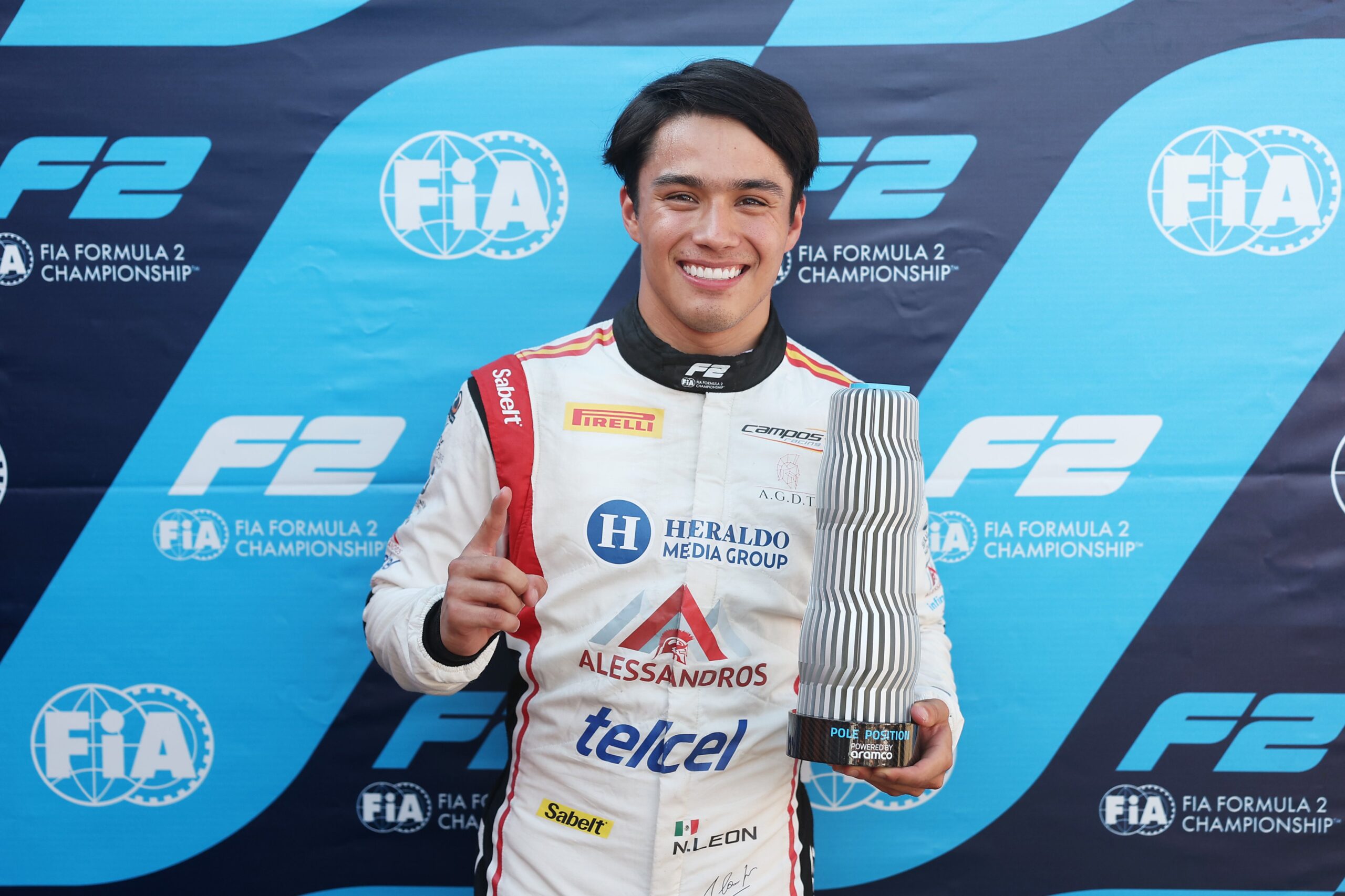 León becomes the first Mexican F2 polesitter after topping qualifying in Spielberg during the 2026 Austrian GP weekend for Campos.